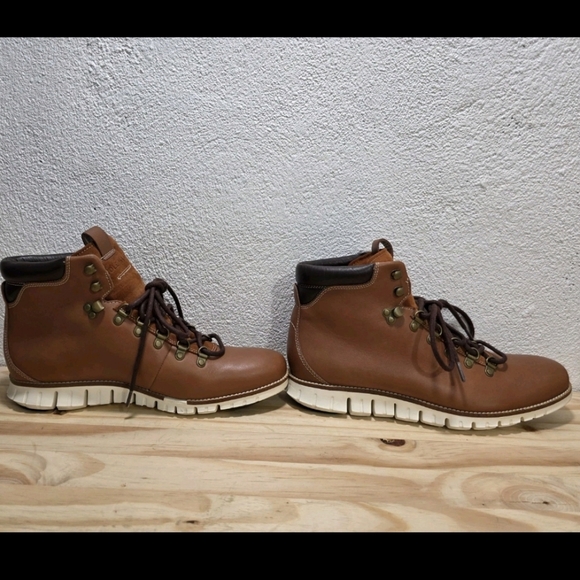 Cole Haan ZeroGrand Boots Casual Hiker Men”s 11 M British Tan C35555 - Picture 5 of 15